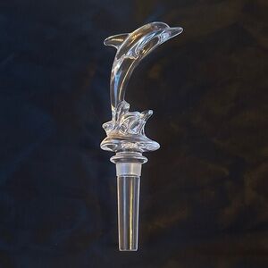Mikassa Crystal Dolphin Bottle Stopper